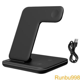 Wireless Charger 3 in 1 Fast Charging Station Dock Replacement for IOS Watch Phone Replacement for Airpods2 Earphone