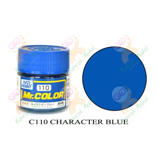 สีสูตรทินเนอร์ Mr.hobby Mr.color C110 Character Blue Semi-Gloss 10ml