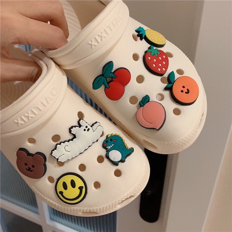 💦พร้อมส่ง💦 Jibbitz จิ๊บบิท ตัวติดรองเท้าที่มีรู ทุกยี่ห้อ ลายการ์ตูน น่ารักๆ มุ้งมิ้ง