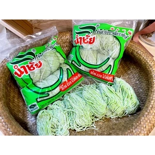 บะหมี่เป๊าะ บะหมี่ไข่เส้นแบน บะหมี่ไข่เส้นกลม บะหมี่หยก ตรานำชัย