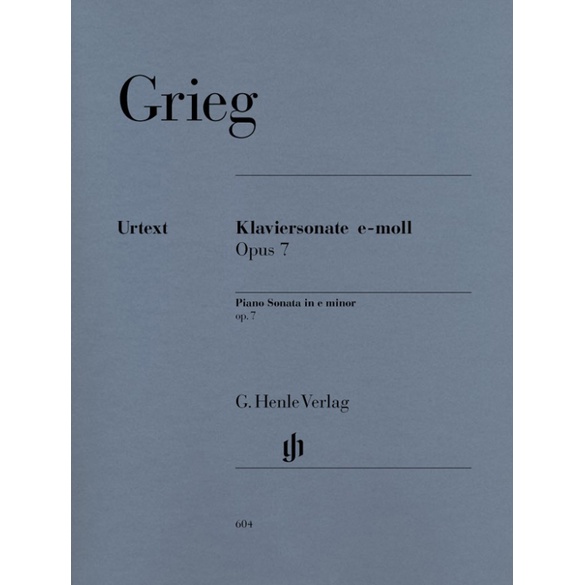 GRIEG Piano Sonata e minor op. 7 (HN604)