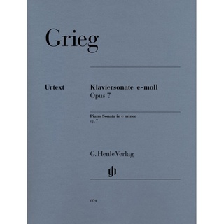 GRIEG Piano Sonata e minor op. 7 (HN604)