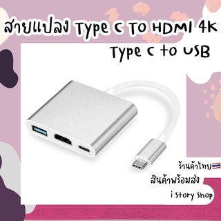 ตัวแปลงType C USB To HDMI 4K Adapter Hub พร้อมส่งค่ะ