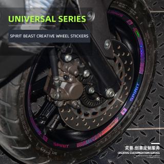 SPIRIT BEAST L6 Width 1.5CM Wheel stickers modified applicable for Honda motorcycle tire steel rim film accessories electric vehicle Universal wheel decal