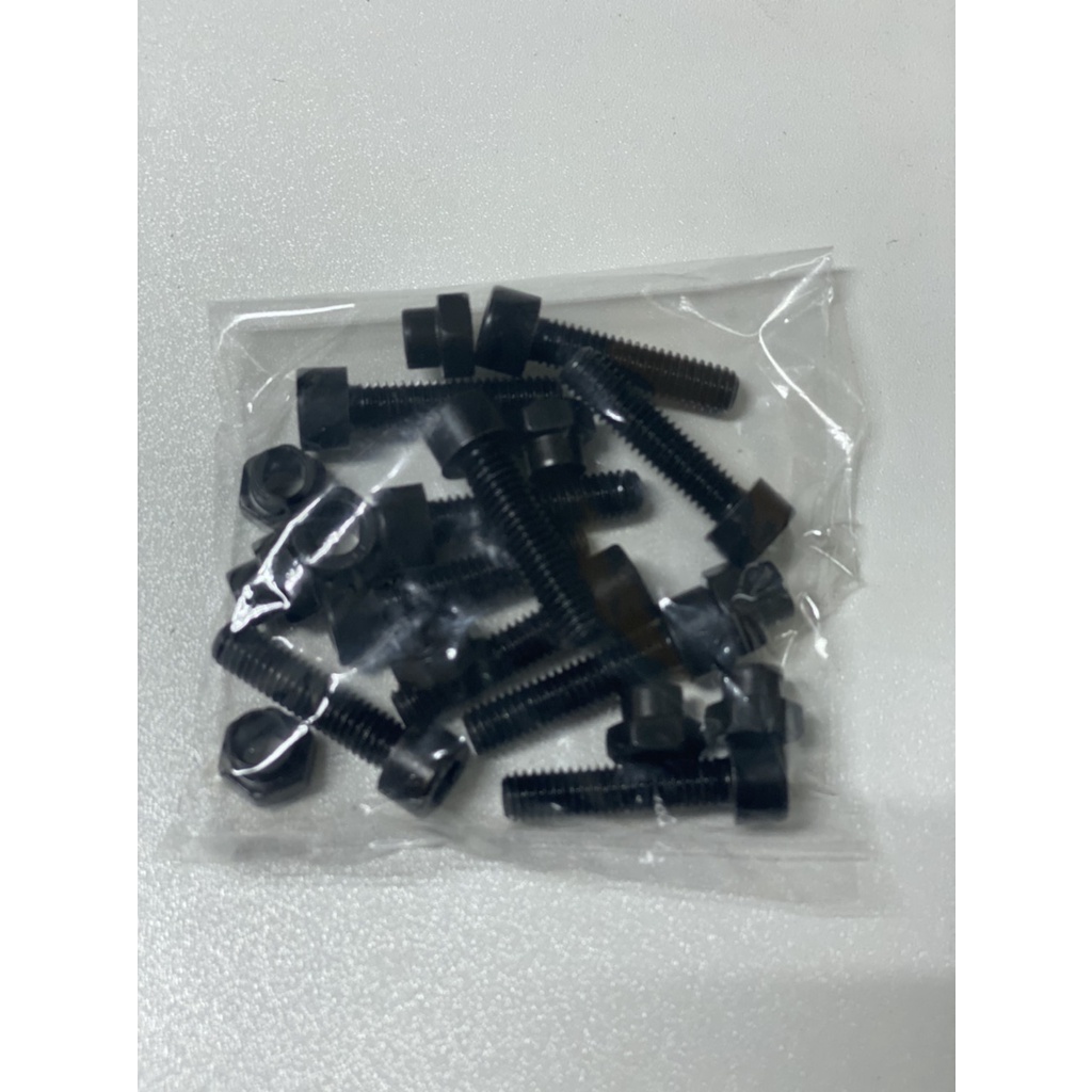ฺBolt & Nut M6 for metal joint, น๊อตตัวผู้ตัวเมียสำหรับข้อต่อ น๊อตสำหรับข้อต่อ bolt & nut M6x25 (10ชุด/แพ็ค)