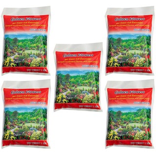 Golden Flower Organic Fertilizer Pellet ชนิดอัดเม็ดสีแดง 1 กิโลกรัม (5ถุง)