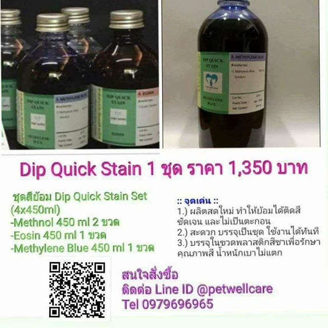 ชุดสีย้อม Dip Quick Stain Set petwellcare ThaiPick
