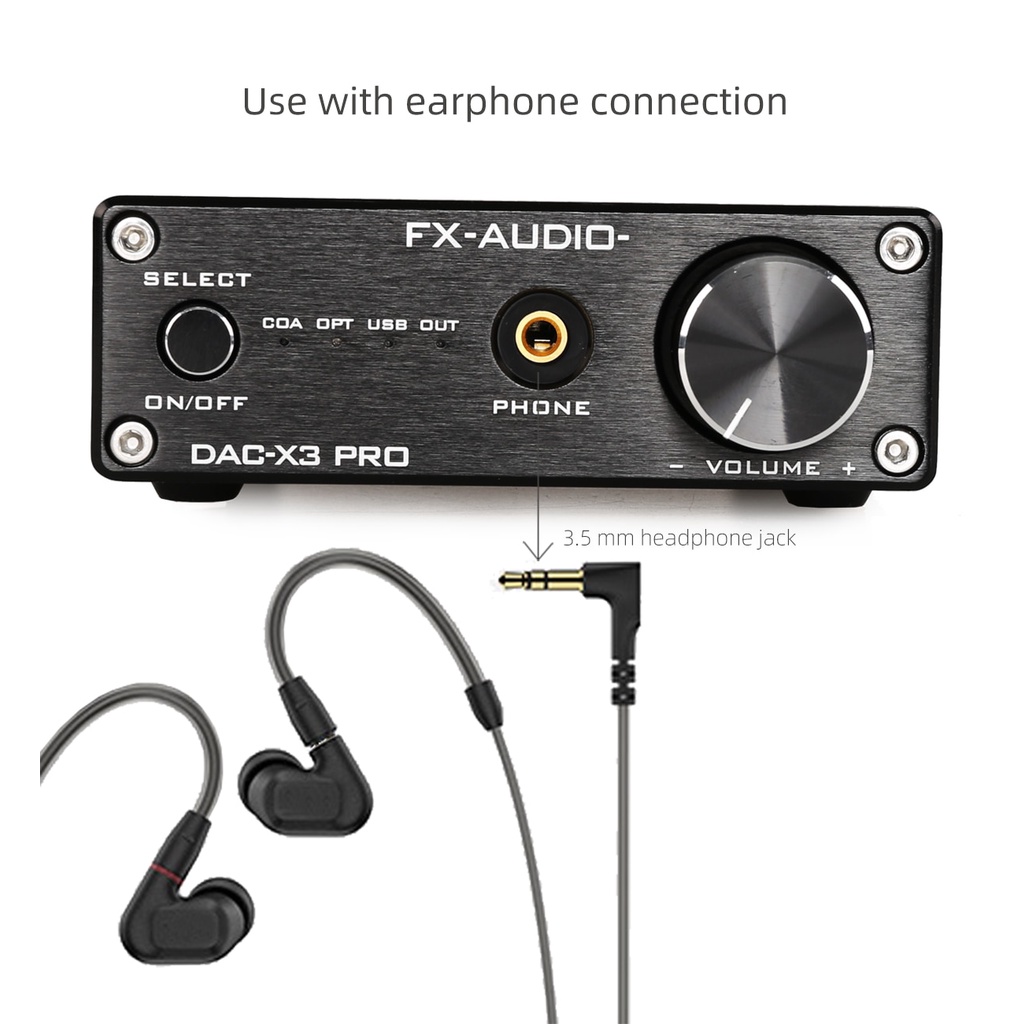 Fx-audio เครื่องขยายเสียงหูฟัง DAC-X3PRO USB DAC ESS9023 CS8416 รองรับ ...