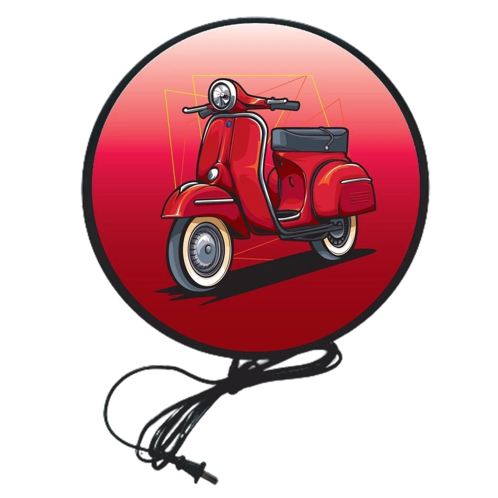 ป้ายไฟ LED Vespa ขนาด 30-40 ซม. thumbnail 4