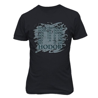 เสื้อยืดลําลอง แขนสั้น พิมพ์ลาย Hold The Door Hodor คุณภาพสูง สไตล์ฮิปฮอป สําหรับผู้ชาย