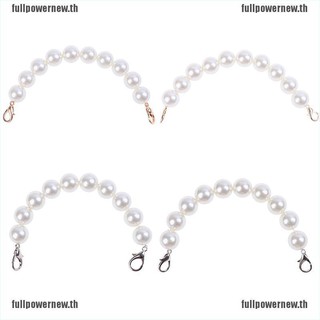 FULLPOWER❤1X DIY Giant Faux Pearl Bag Strap Replacement Top Handle On Handbag C