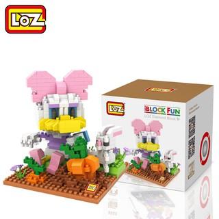 ตัวต่อ Loz 9636 iBlock Fun ชุดการ์ตูน Daisy Pulling Radishes จำนวนตัวต่อ 470 ชิ้น พร้อมคู่มือการประกอบ