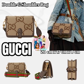 กุชชี่  GUCCI  กระเป๋าสะพายข้างผ้าแคนวาสลาย super double G / กระเป๋าสะพายข้าง / กระเป๋าสะพายข้าง / ทรงล่าสุด / ยุโรปแท้1