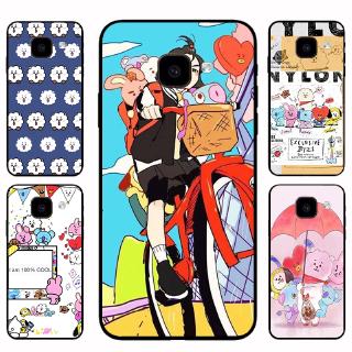 เคสโทรศัพท์แบบนุ่มเคสโทรศัพท์มือถือลาย Bts สําหรับ Samsung J 2 J 5 J 7 Prime A 7 A 8 A 9 2018 A 6 Plus A 8 Plus M 20 Bts Bt 21 Isng