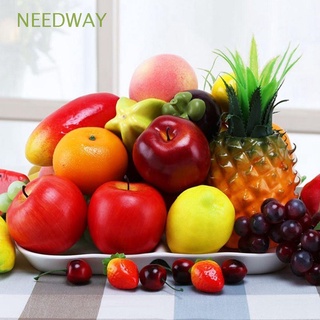 Needway กล้วยปลอมผลไม้ประดิษฐ์สีส้มสําหรับตกแต่งบ้าน