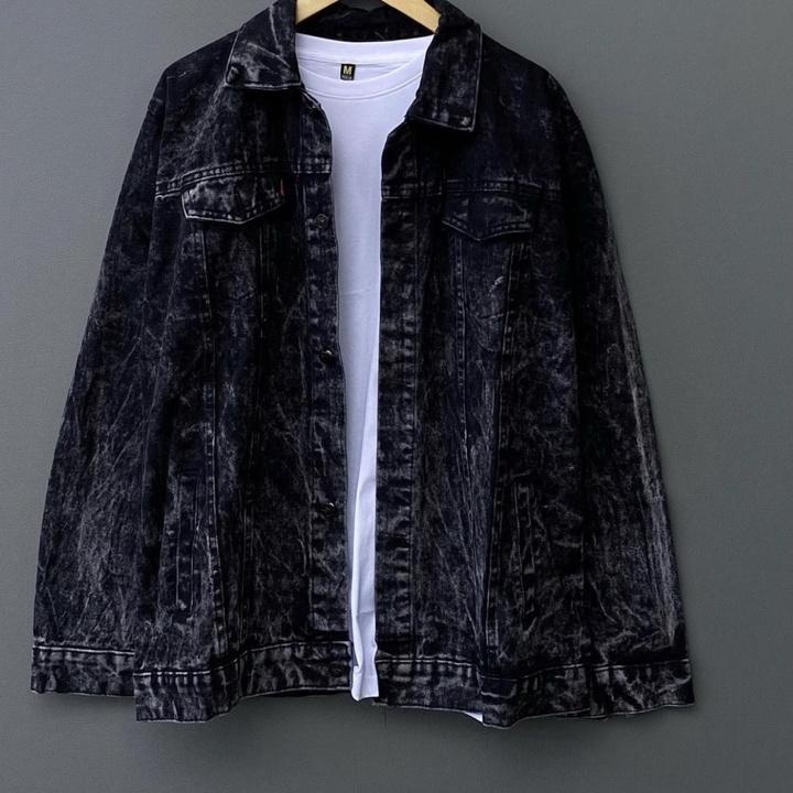 ล่าสุด.. MENS SANWASH JEANS JACKET SNOW BLACK JEANS JACKET ผู้ชาย DENIM JEANS JACKET LEVI COUPLE JAC