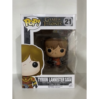 Funko Pop Tyrion Lannister in Battle Armor Game Of Thrones 21 Damage Box