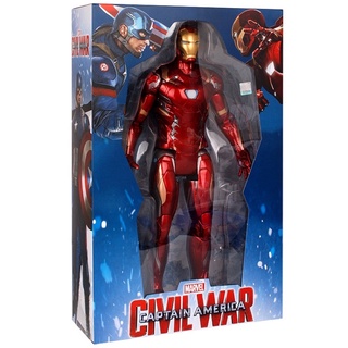 IRON MAN MK 46 CILVIL WAR ZD TOYS (แท้) 1/6 scale LED (มีไฟ) Action Figure 33 cm