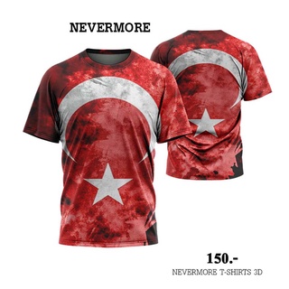 NEVERMORE T-SHIRT 3D  ใส่ได้ทั้งชายและหญิง