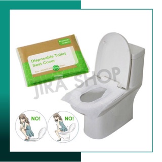 💥2 แถม 1💥 กระดาษรองนั่ง ชักโครก ป้องกันเชื้อ กระดาษคลุมฝาชักโครก ทิชชู่ disposable toilet seat cover paper