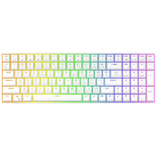 (คีย์ไทย) คีย์บอร์ด Royal Kludge RK100 White Wireless Mechanical Keyboard