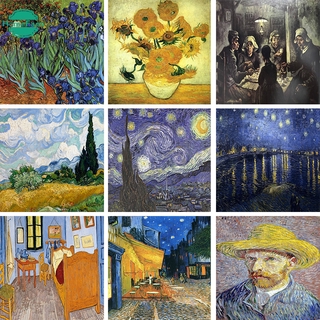 【HF】The great painter Vincent Van Gogh series 5D DIY diamond painting full circle diamond  home wall decoration 40x30cm