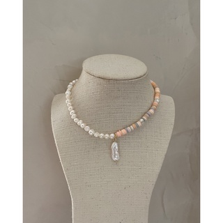 magnolia necklace (biwa pearl charm)