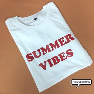 "Vibes" เสื้อยืดสกรีน สวมใส่สบาย