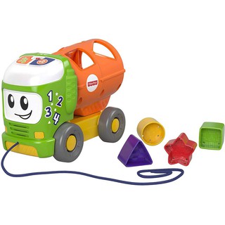 Fisher-Price® ฟิชเชอร์ ไพรส์ Sort &amp; Spill Learning Truck ของเล่นลากจูง มีเสียงเพลง บล๊อคหยอด ของเล่น ของเล่นเด็ก FYL39