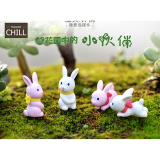[MC468] ตุ๊กตุ่นจิ๋ว กระต่ายผูกผ้าพันคอ 🐇 (1 เซต ราคา 44 บาท)