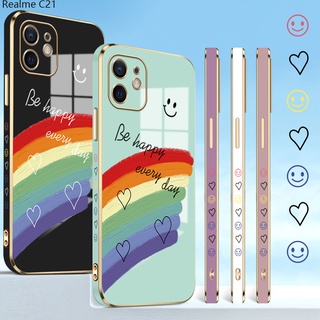 Realme C21 C21Y C25Y C25 C25S C12 C35 C20 C20A C15 C11 C1 C3 2021 เคสเรียวมี สำหรับ Case Smile Lover Heart TPU เคส เคสโทรศัพท์ เคสมือถือ