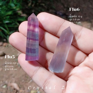 ฟลูออไรต์ | Fluorite 🌈#point สีม่วงสับเขียว 💜