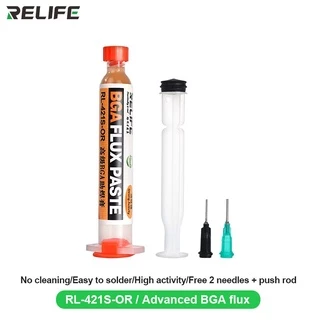 ฟลักซ์หลอด Relife RL-420S-UV RL-421S-OR RL-422S-IM Flux บัดกรีเชื่อมขั้นสูงน้ำมัน Flux จาระบี10cc บัดกรีซ่อมวาง