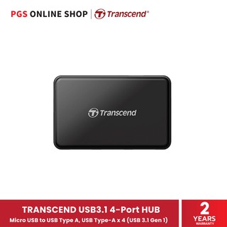 Transcend HUB3 4 ports USB 3.1 Gen 1 (ยูเอสบีฮับ) สินค้ารับประกัน 2 ปี