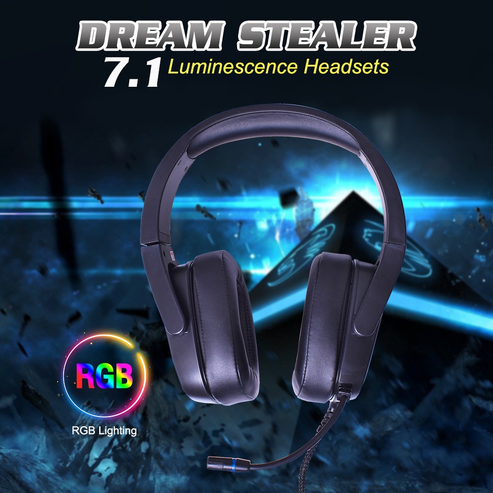 ส่งเร็ว OKER L-22 DREAM STEALER 7.1 Virtual LED Lighting HEADSETS หูฟัง เกมมิ่ง ของแท้ #DM 22 #7