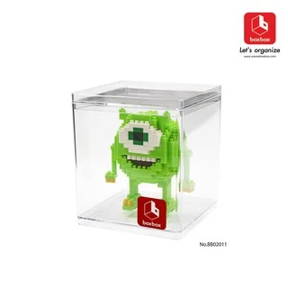 boxbox BB02011( 2 กล่อง)ขนาด 8.5 x 8.5 x 9.75 ซม.กล่องพลาสติกใสอเนกประสงค์ รุ่น Slim