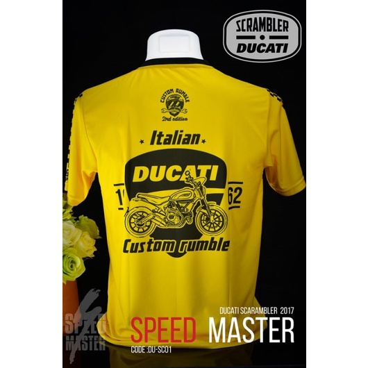 เสื้อคอกลมพิมพ์ลาย Ducati Scrambler