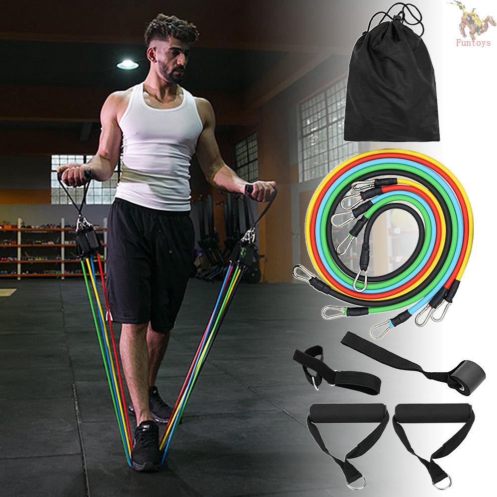FUTO 13pcs Resistance Bands Set Workout Fintess Exercise Tube Bands ...