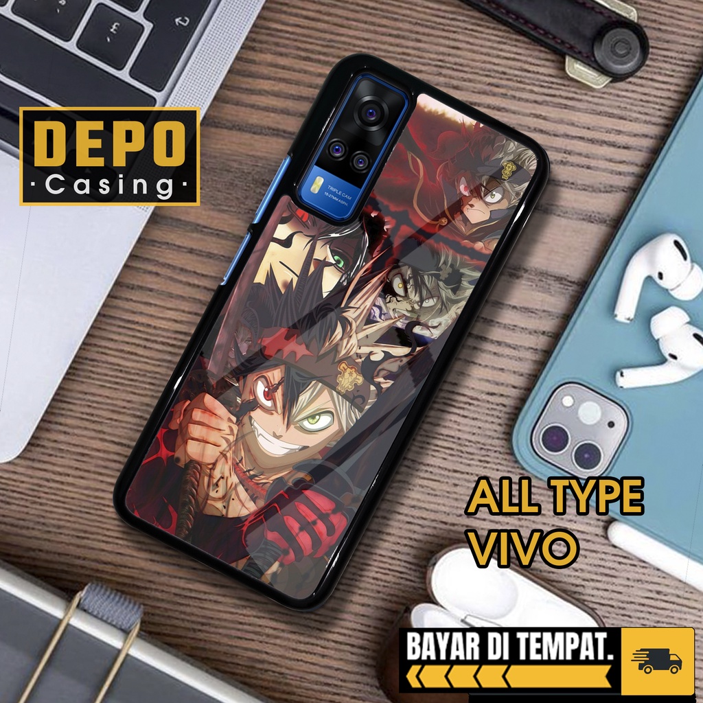 HP Vivo Y51 Y51A Y53S Case Y51 Y51A Y53S Premium Glossy Depo Casing [BLCR] Aesthetic Phone Case Anim