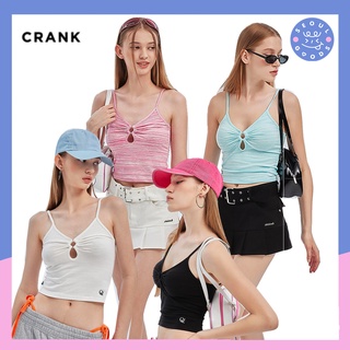 (พร้อมส่ง) เสื้อครอปสายเดี่ยว CRANK - RING CROP SLEEVELESS