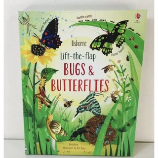 หนังสือ Usborne ภาษาอังกฤษ  Lift-the-flap Bugs&amp;Butterflies (ETT)