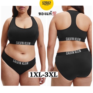 พร้อมส่ง ชุดว่ายน้ำพลัสไซส์ Calvin Klein Intense Power Plus Size Bikini ของแท้