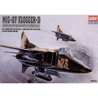 โมเดลเครื่องบิน Academy Model 1/72 AC12455 MIG-27 FLOGGER-D