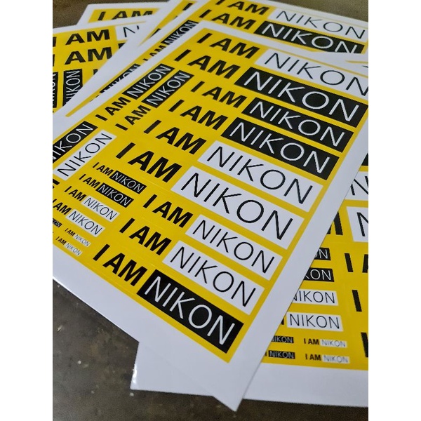 สติ๊กเกอร์ I AM NIKON ของแท้