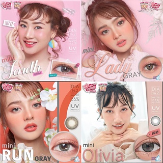 🔥โค้ด DET50MAY ลด50% 🔥 � MYPINK มินิ สีเทา Mini Gray Kitty Kawaii Contact Lens คอนแทคเลนส์