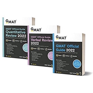 (พร้อมส่ง) หนังสือภาษาอังกฤษ GMAT Official Guide 2022 Bundle: Books + Online Question Bank 6th Edition by GMAC