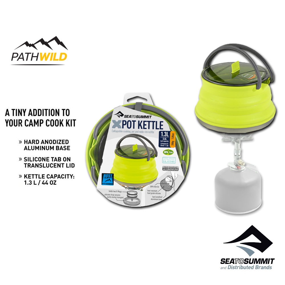 SEA TO SUMMIT X-POT™ KETTLE 1.3 Litre หม้อต้มพกพา ปราศจากสาร BPA