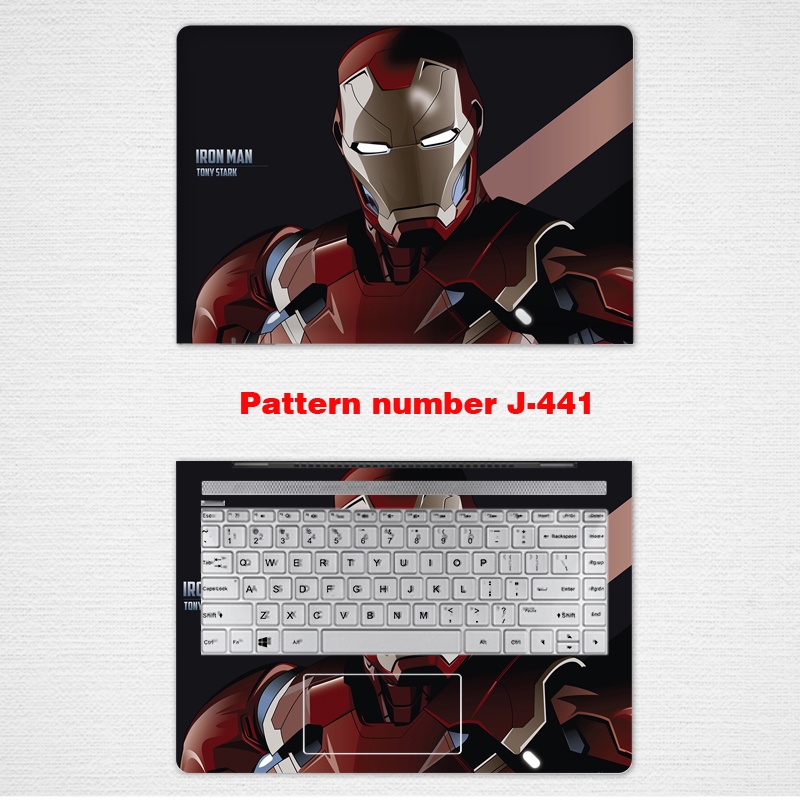 สติกเกอร์ไวนิล ลายมาร์เวล มีกาวในตัว สําหรับติดตกแต่งแล็ปท็อป โน้ตบุ๊ก ASUS M4200u ROG G513Q fx516p UX4100E U4600 LGBT 12 13 14 15.6 นิ้ว 2 ชิ้น