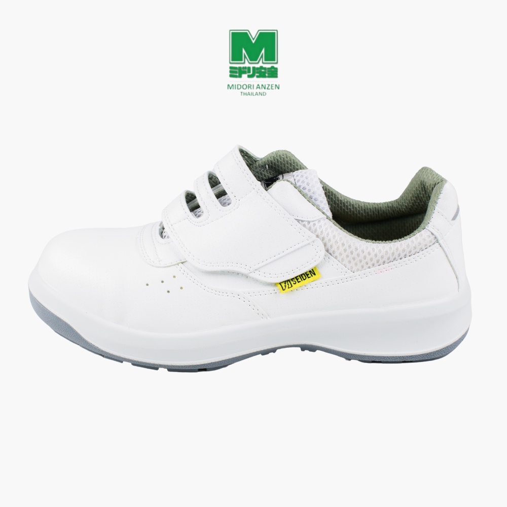 Midori Anzen รองเท้าเซฟตี้ สไตล์สนีคเกอร์ รุ่น AG3595 สีขาว / Safety Sneaker Midori Anzen AG3595 White