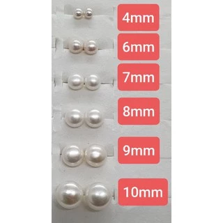 (จัดทำ1-2วัน)ต่างหูมุกเเท้100% มุกน้ำจืดเเท้ ก้านS925 มีใบรับประกัน+กล่องของขวัญฟรี
